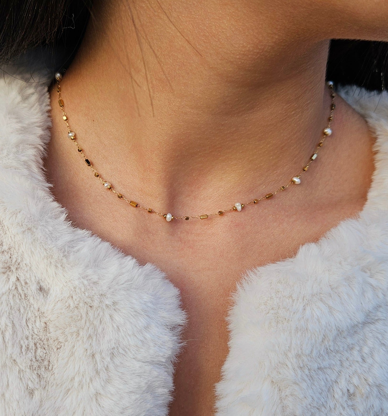 Collier  ajustable PEARLY - CLAYROS®